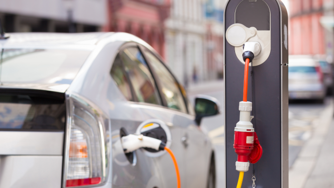 Charging electric car