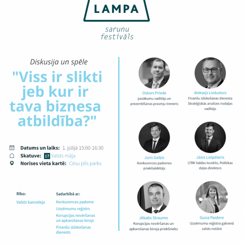 diskusija LAMPĀ ar runātājiem 