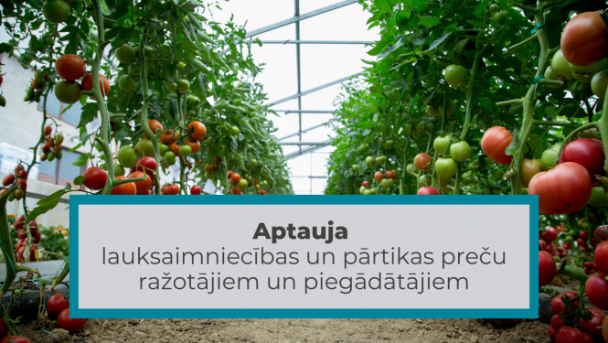 Aptauja pārtikas preču ražotājiem un piegādātājiem