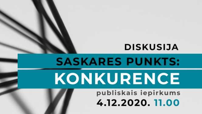 2020.gada 4.decembrī norisināsies Pasaules Konkurences dienai veltīta diskusija "Saskares punkts - konkurence", kuras virstēma ir publiskais iepirkums. 