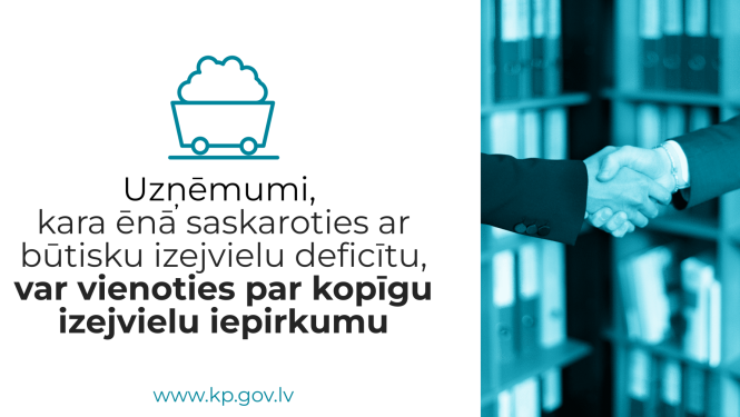 uzņēmēji drīkst īstenot vienošanos par kopīgu izejvielu iepirkumu