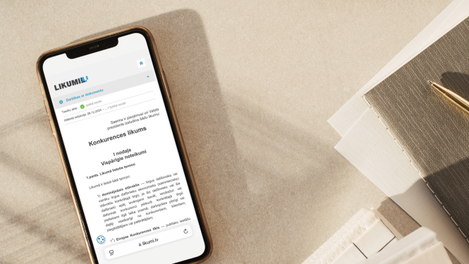 Konkurences likums - stājies spēkā