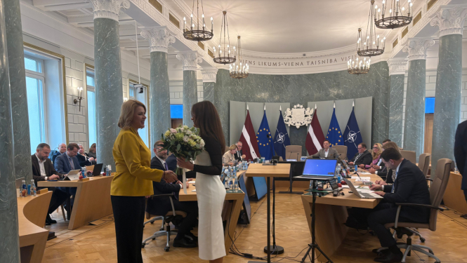 Ieva Šmite ar Eviku Siliņu