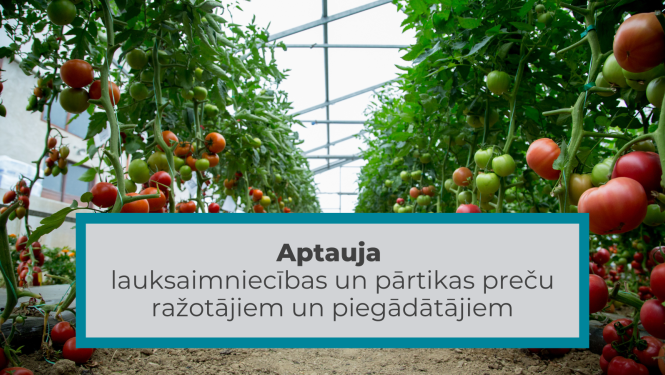 Aptauja pārtikas preču ražotājiem un piegādātājiem