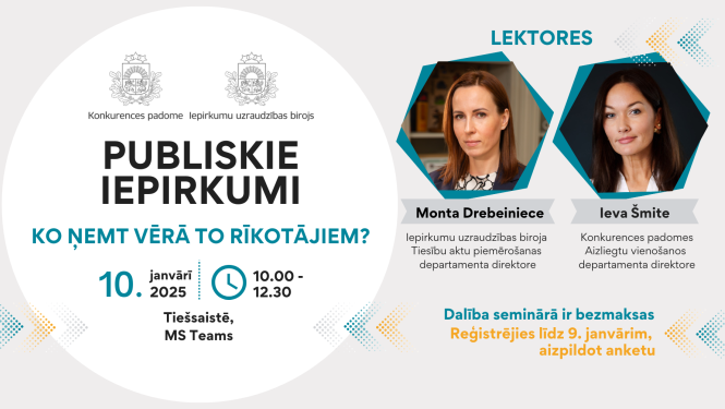 Seminārs publiskajiem pasūtītājiem 10. janvārī 2025. gadā