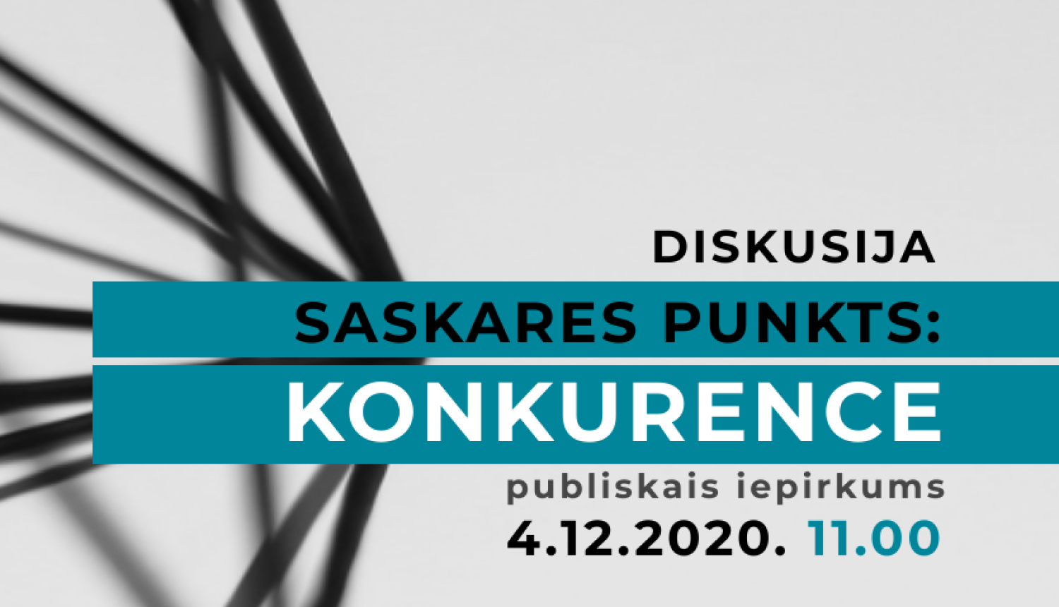 2020.gada 4.decembrī norisināsies Pasaules Konkurences dienai veltīta diskusija "Saskares punkts - konkurence", kuras virstēma ir publiskais iepirkums. 