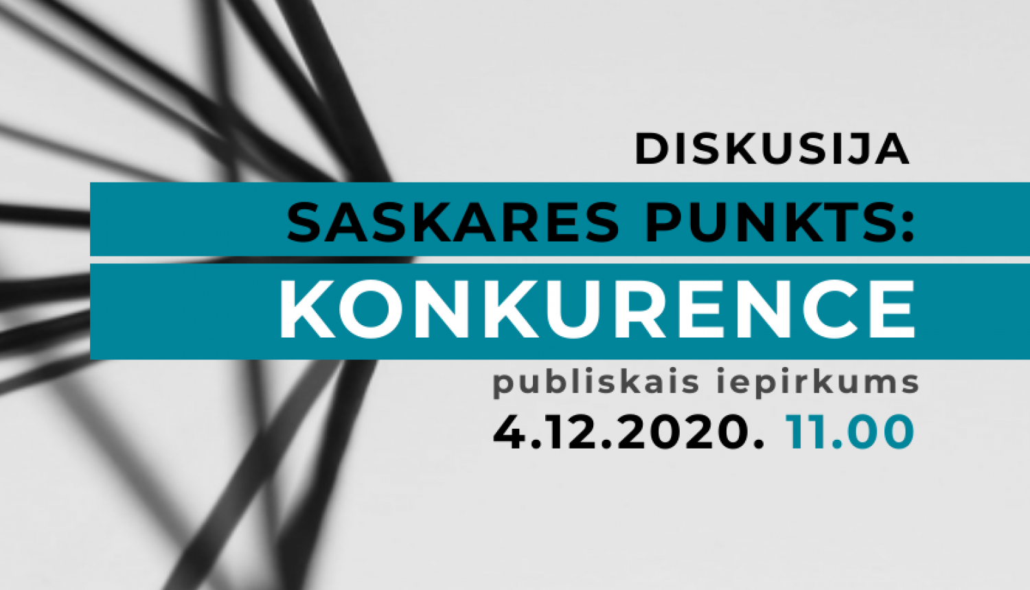 2020.gada 4.decembrī norisināsies Pasaules Konkurences dienai veltīta diskusija "Saskares punkts - konkurence", kuras virstēma ir publiskais iepirkums. 