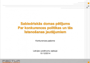 Sabiedriskās domas pētījums – 2014. gads