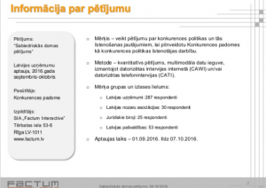Sabiedriskās domas pētījums – 2016. gads